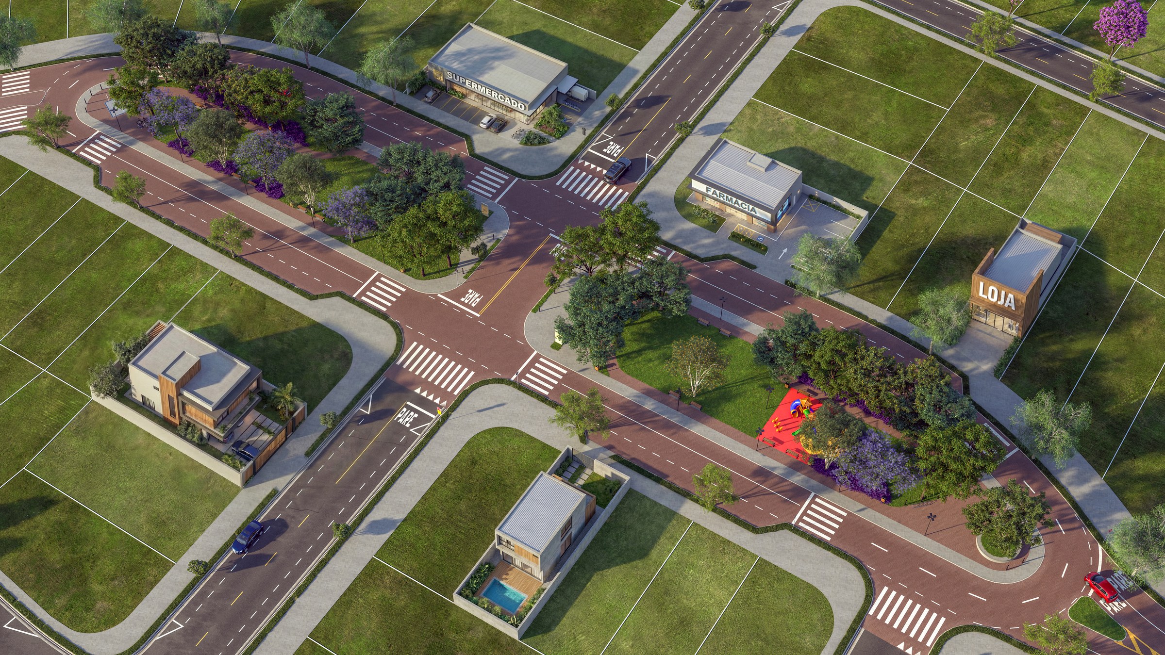 Praça de comércio do Jardim de Minas